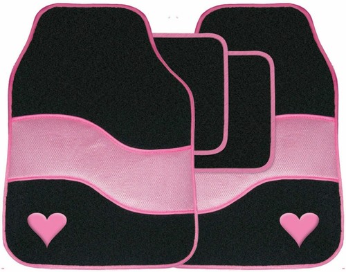 Pink car mats - pink,